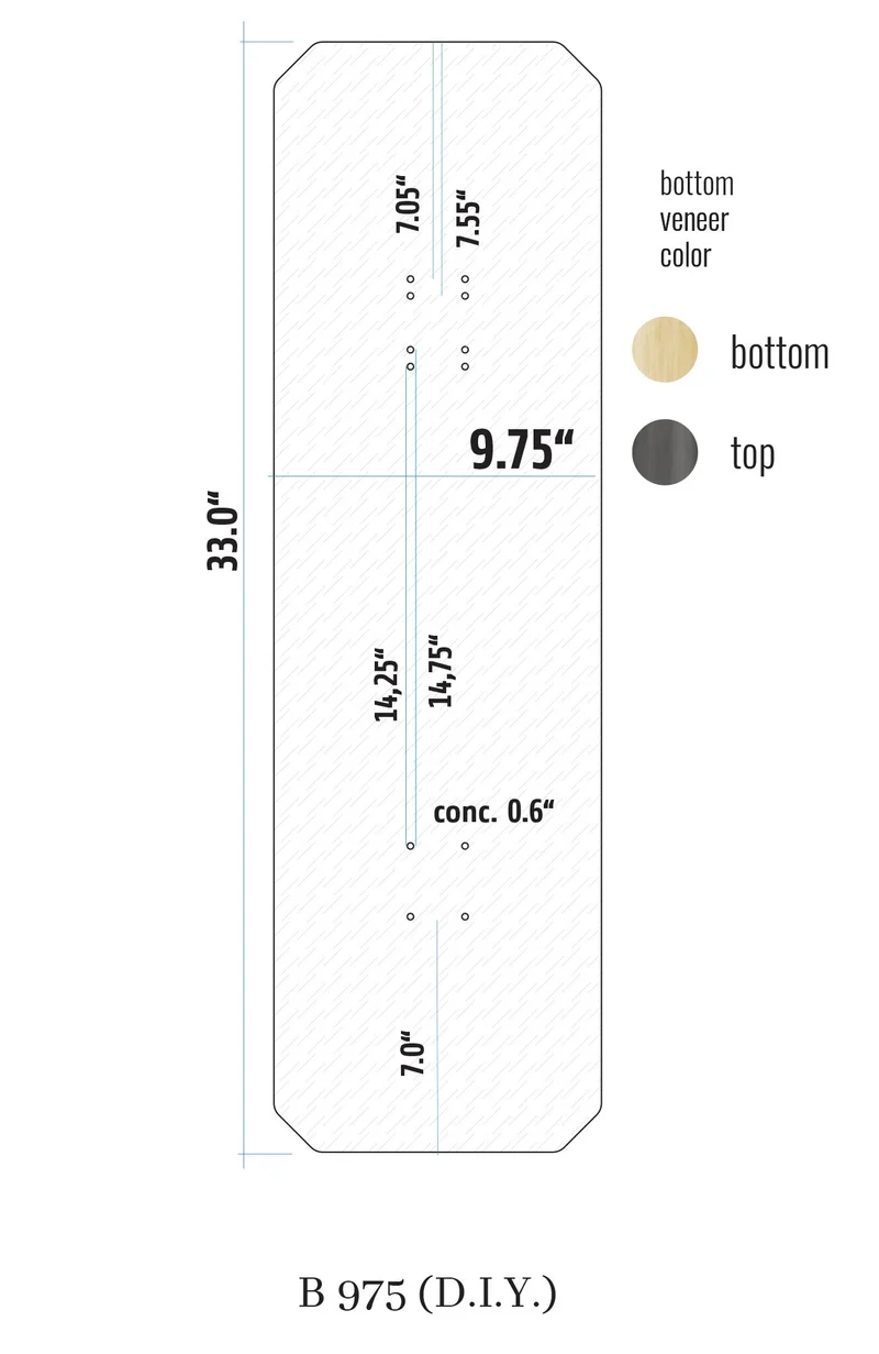 DIY uncut – 9.75” Blank