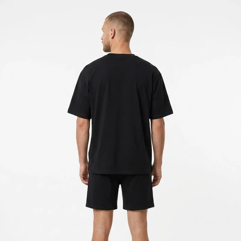 Schlafanzug Set Herren kurz | Schwarz