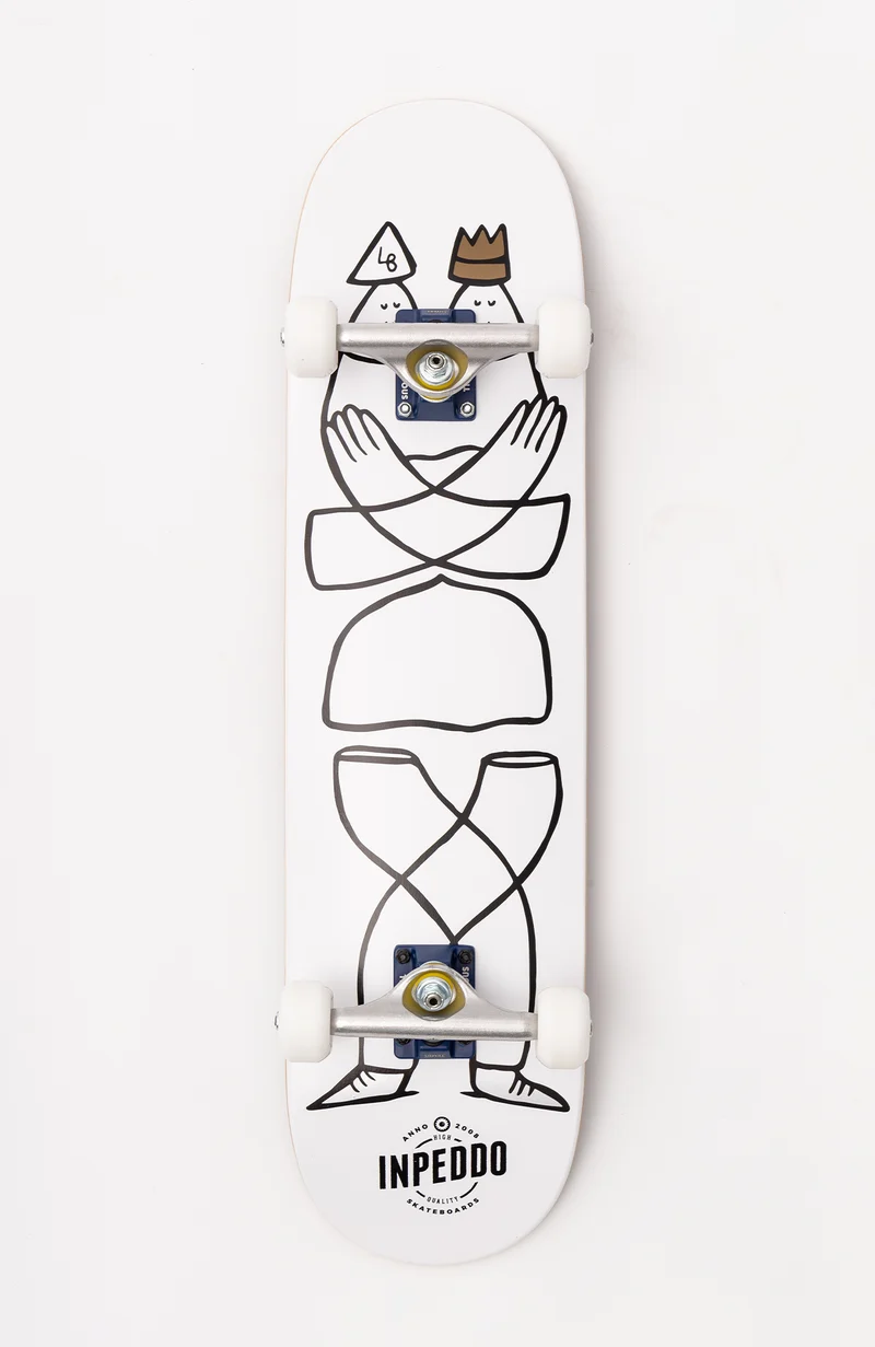 Lucas Beaufort Smarty White - Skateboard Prem Complete