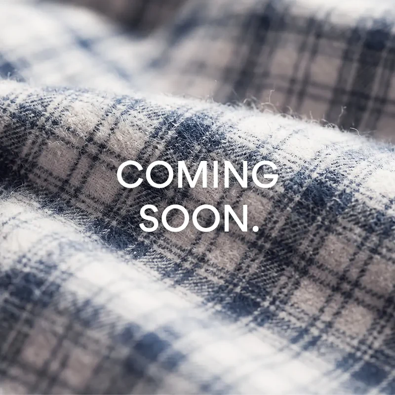 Flanell Schlafanzug Set Herren | Dunkelblau-Weiß kariert