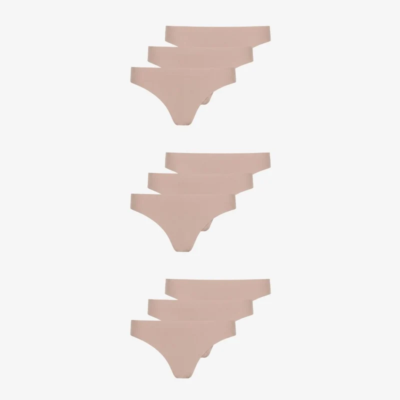 Microfiber Seamless Tanga | Beige
