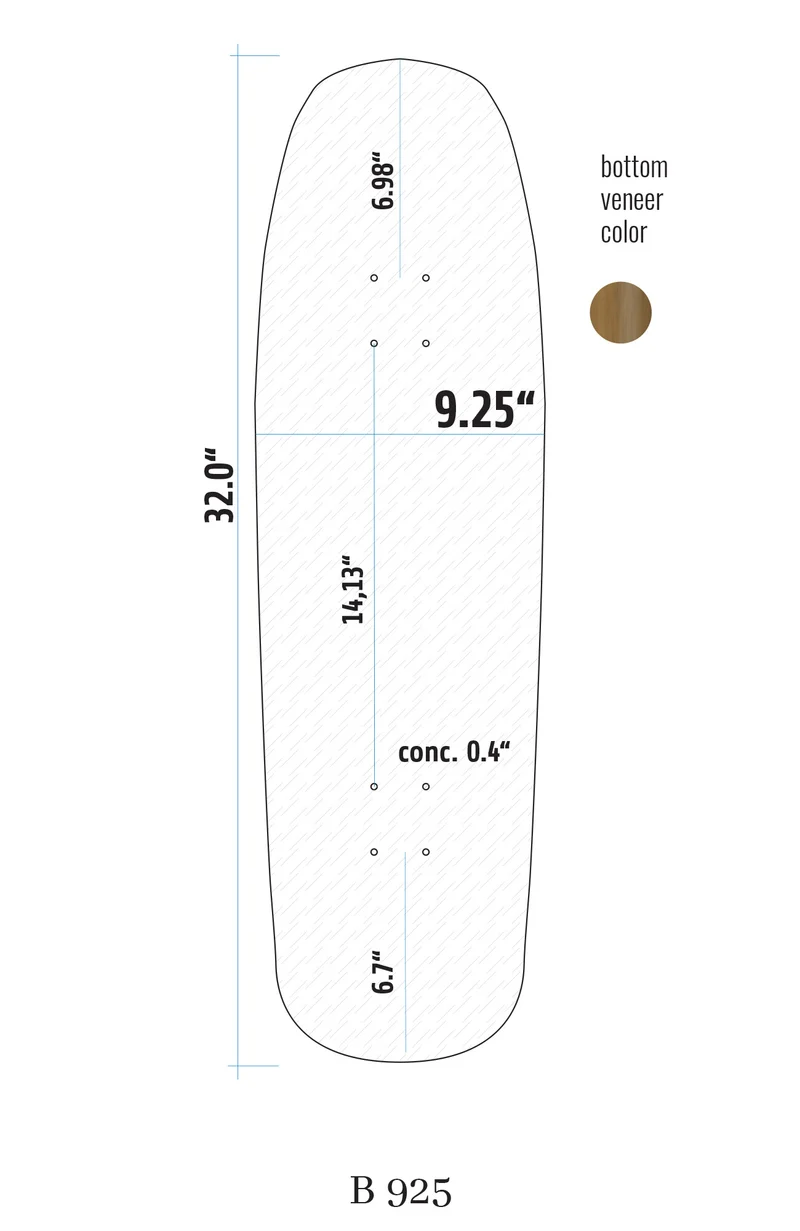 B925 Special Shape Blank Deck