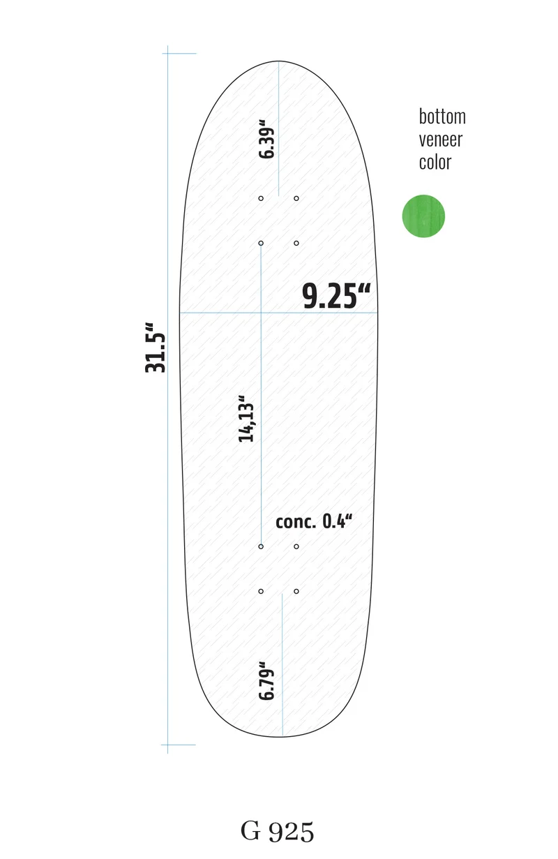 G925 Special Shape Blank Deck