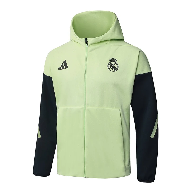 Real Madrid Trainingsanzug 2025/26 Jacke & Hose Grün/Grau