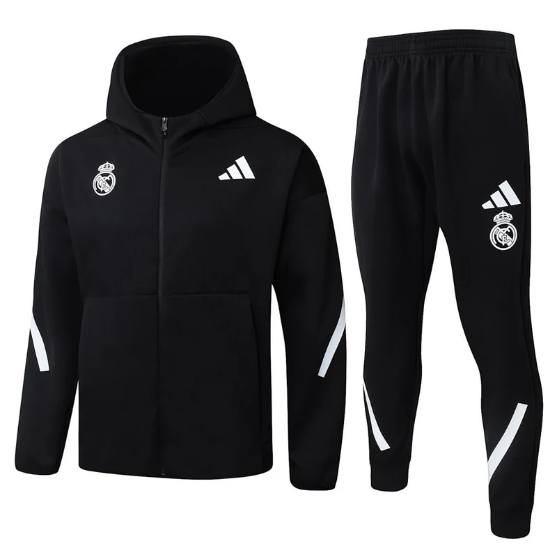Real Madrid Trainingsanzug 2025/26 Jacke & Hose Schwarz