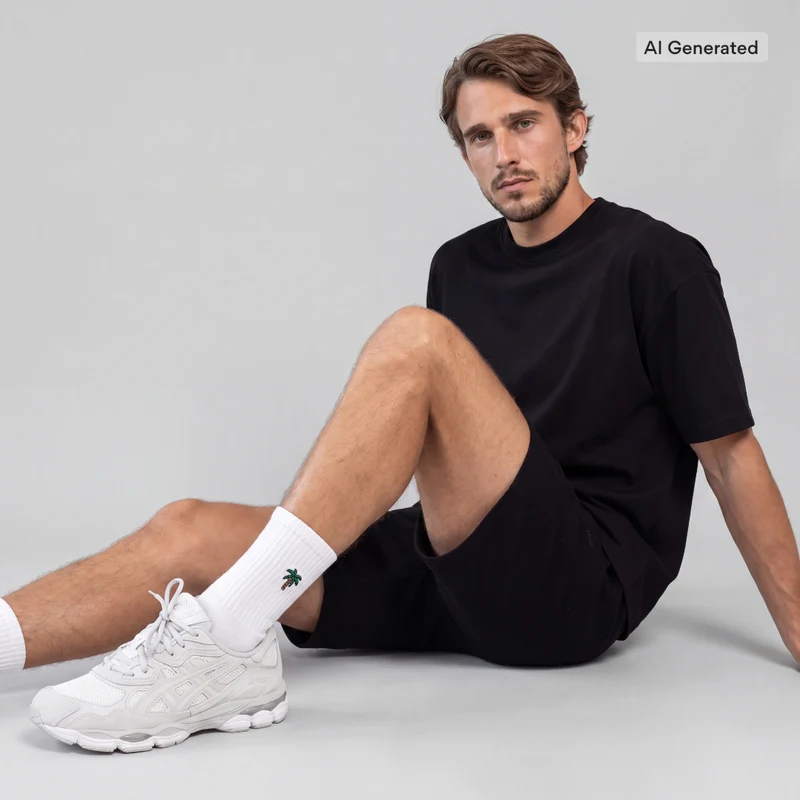 Tennissocken | Schwarz