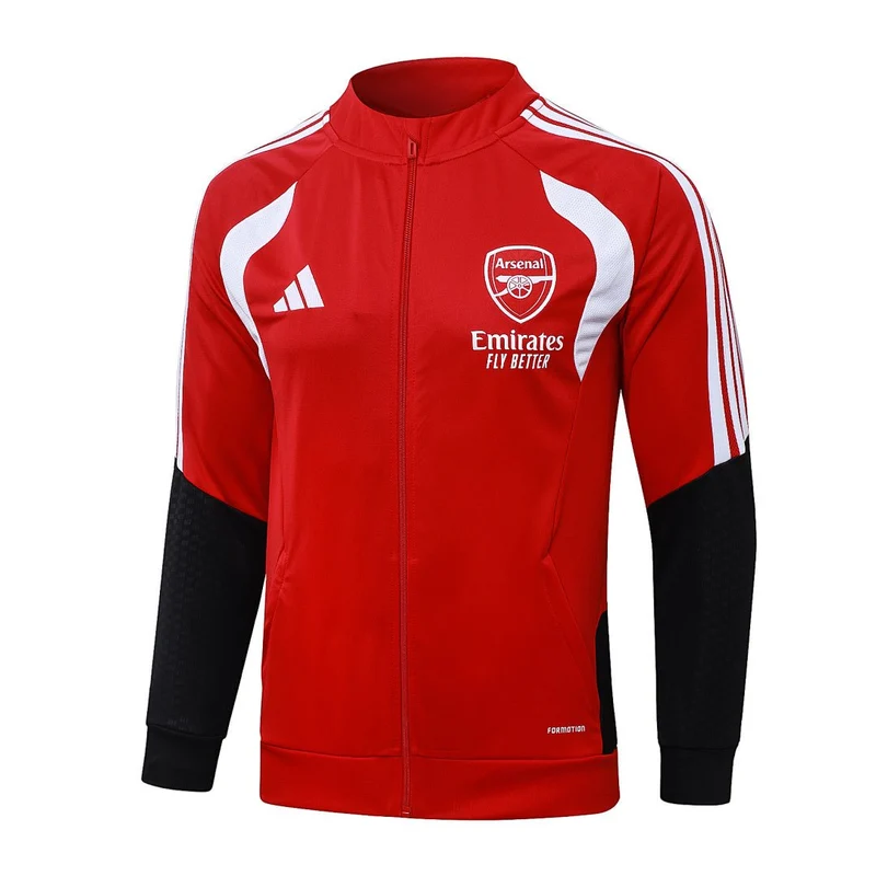 Arsenal Trainingsanzug 26/27 Jacke Rot und Hose Schwarz