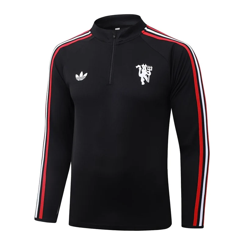 Manchester United Trainingsanzug 26/27 Jacke & Hose Schwarz