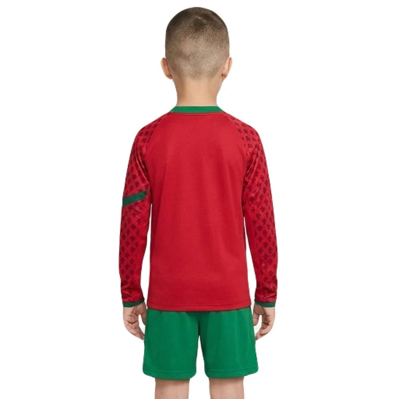 Portugal Kinder-Set Heimtrikot Langarm 2004 Trikot und Shorts (Retro)