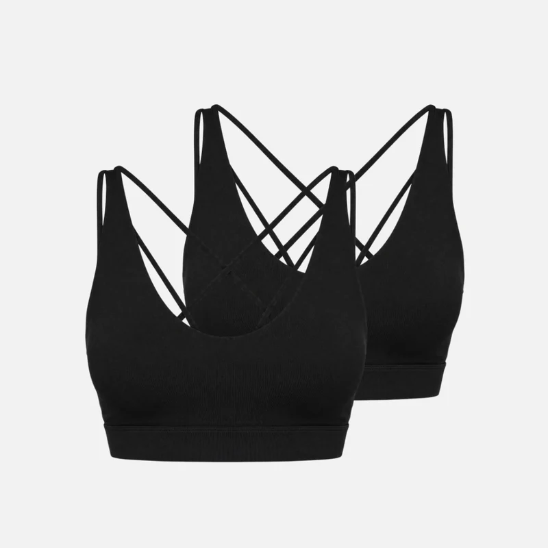 Premium Sport-BH Multi-Strap | Schwarz