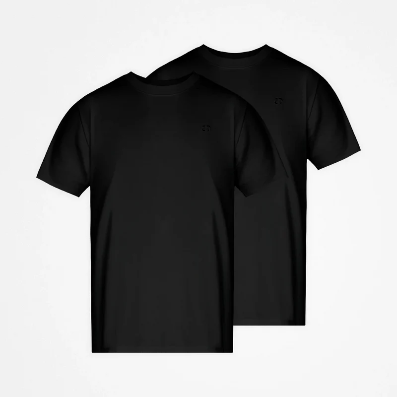 Basic T-Shirt Herren | Schwarz