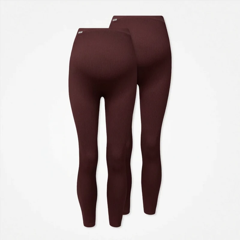 Umstandsleggings Seamless | Dunkelrot