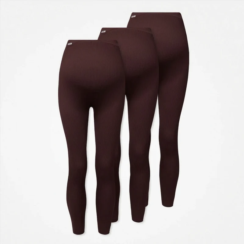 Umstandsleggings Seamless | Dunkelrot
