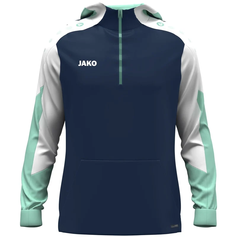 JAKO Zip Hoodie Dynamic - marine/weiß/minze