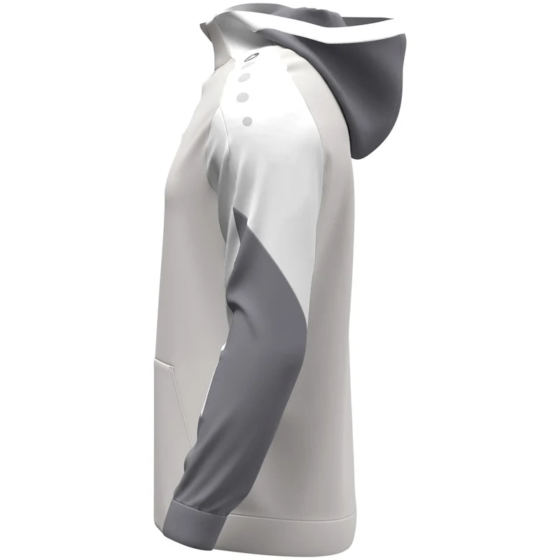 JAKO Zip Hoodie Dynamic - hellgrau/weiß/grau