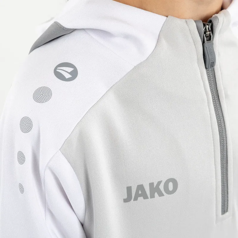 JAKO Zip Hoodie Dynamic - hellgrau/weiß/grau
