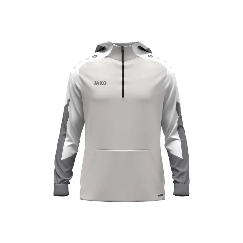 JAKO Zip Hoodie Dynamic - hellgrau/weiß/grau