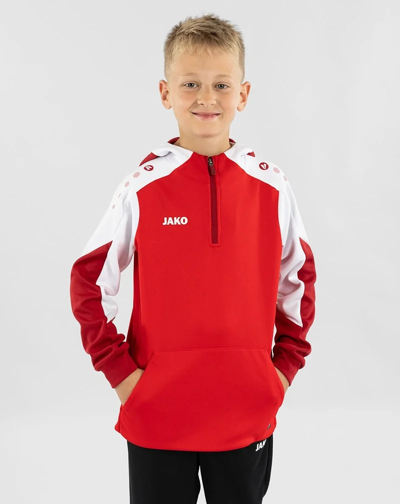 JAKO Zip Hoodie Dynamic - rot/weiß/dunkelrot