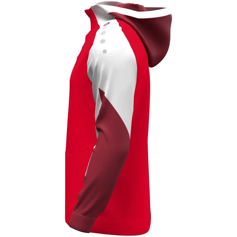 JAKO Zip Hoodie Dynamic - rot/weiß/dunkelrot