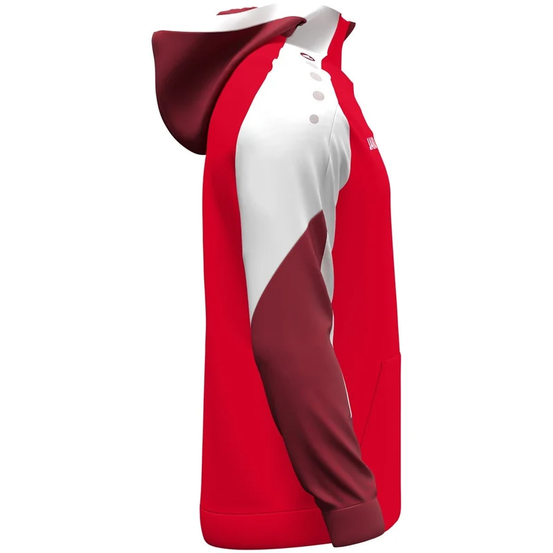 JAKO Zip Hoodie Dynamic - rot/weiß/dunkelrot