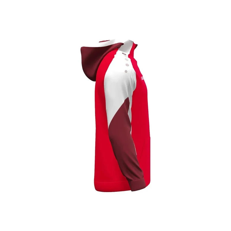 JAKO Zip Hoodie Dynamic - rot/weiß/dunkelrot