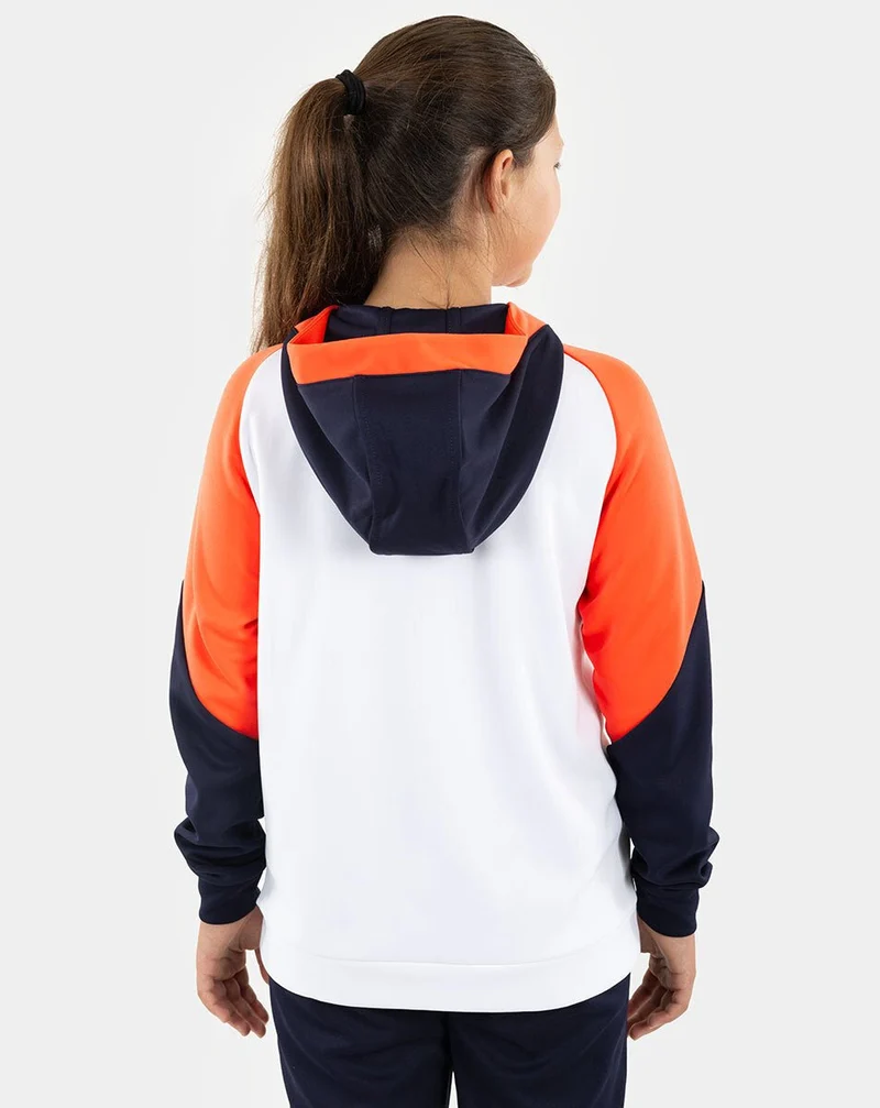 JAKO Zip Hoodie Dynamic - weiß/coral/marine