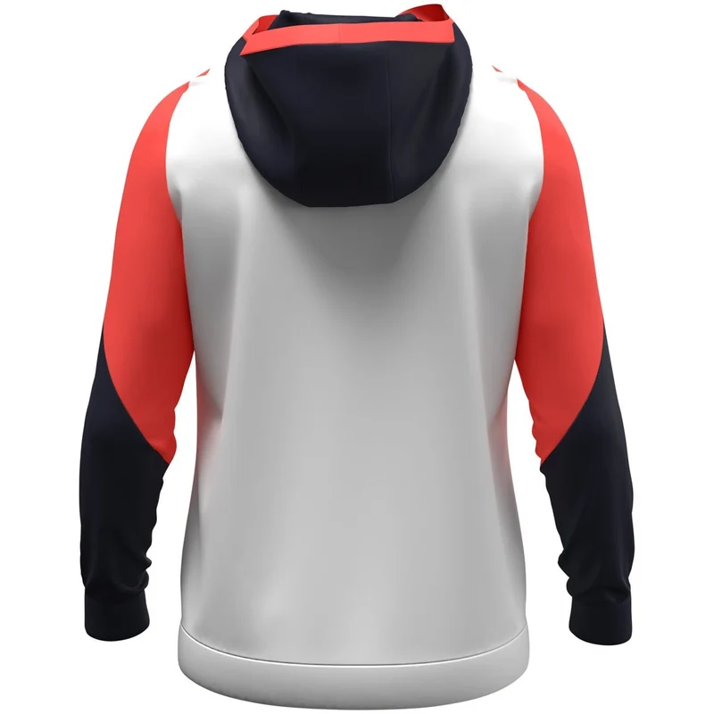 JAKO Zip Hoodie Dynamic - weiß/coral/marine