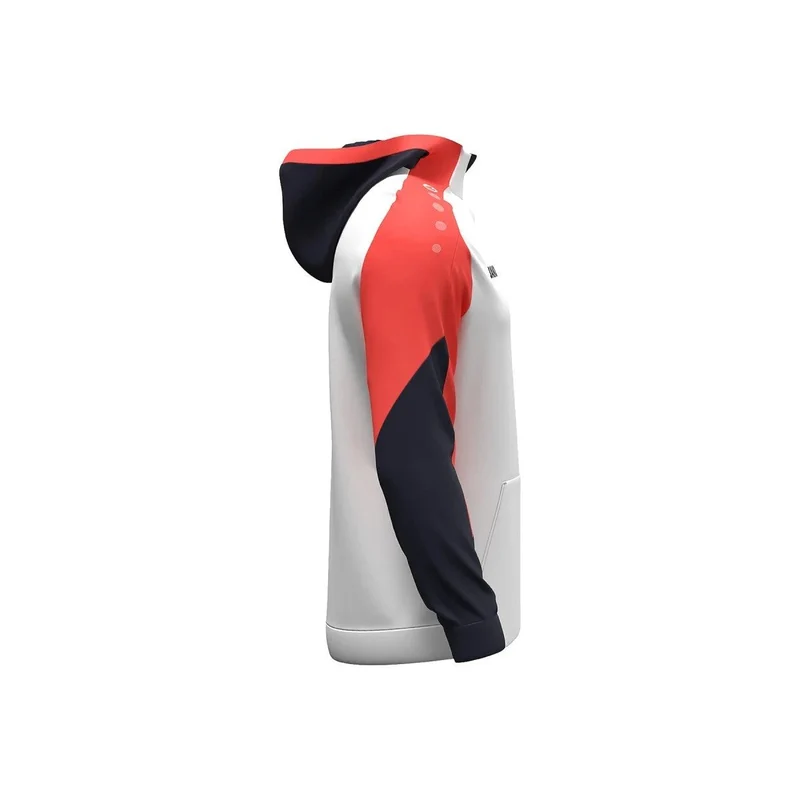 JAKO Zip Hoodie Dynamic - weiß/coral/marine