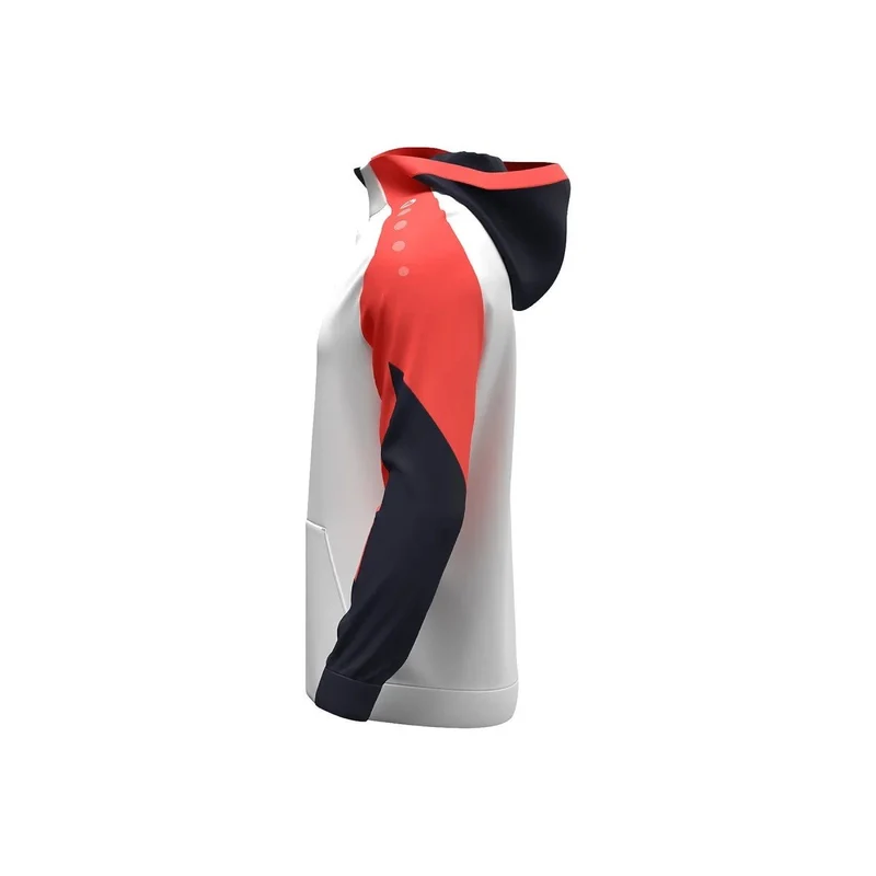 JAKO Zip Hoodie Dynamic - weiß/coral/marine
