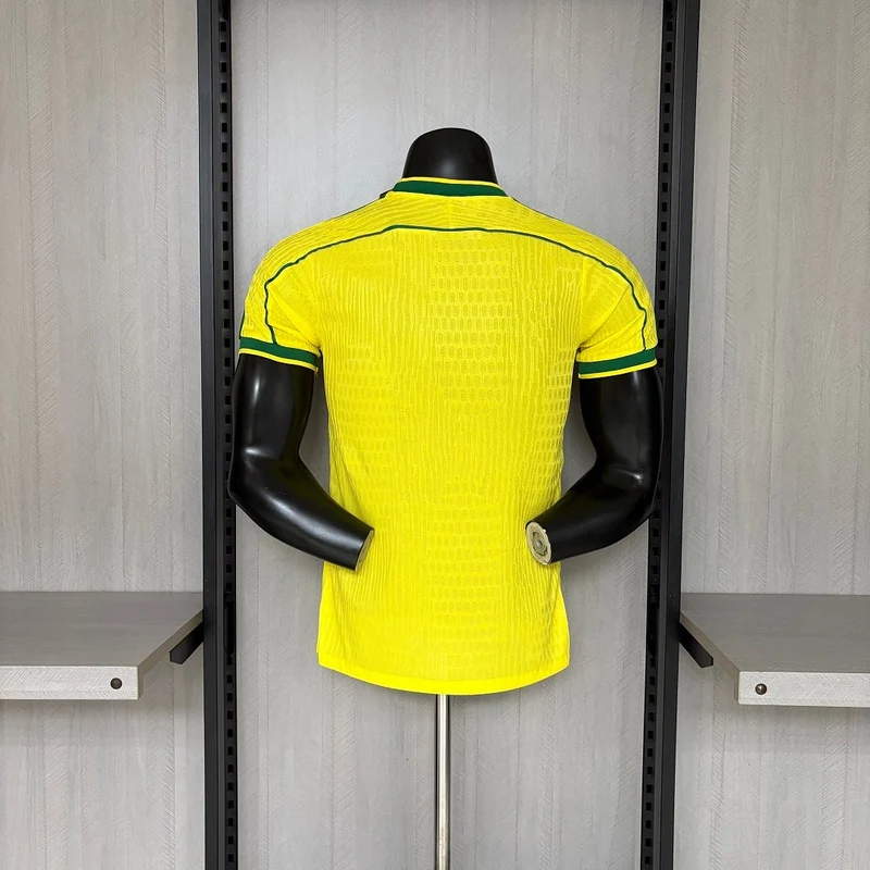 Brasilien Heimtrikot 1998 Herren Spieler-Version (Retro)