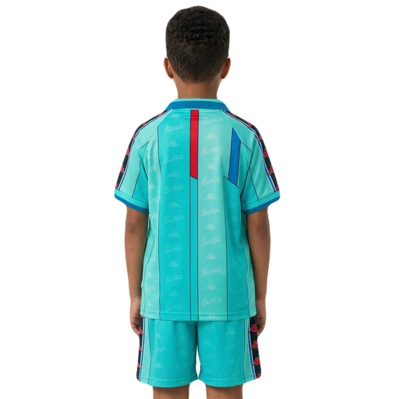 Barcelona Kinder-Set Auswärtstrikot 1996/97 Trikot und Shorts (Retro)