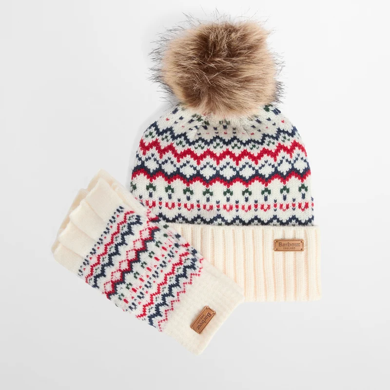 Holly Beanie & Gloves Gift Set