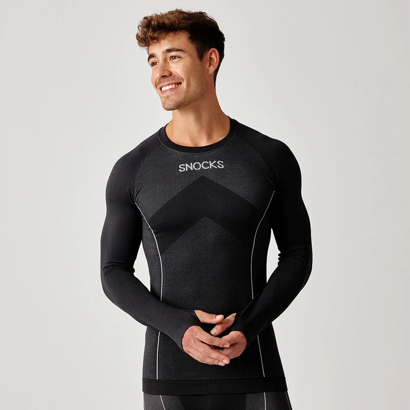 Thermounterhemd Herren | Schwarz