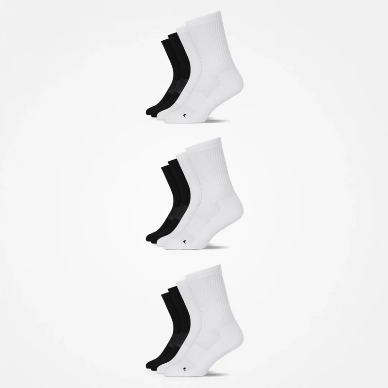 Hohe Laufsocken | Schwarz-Weiß