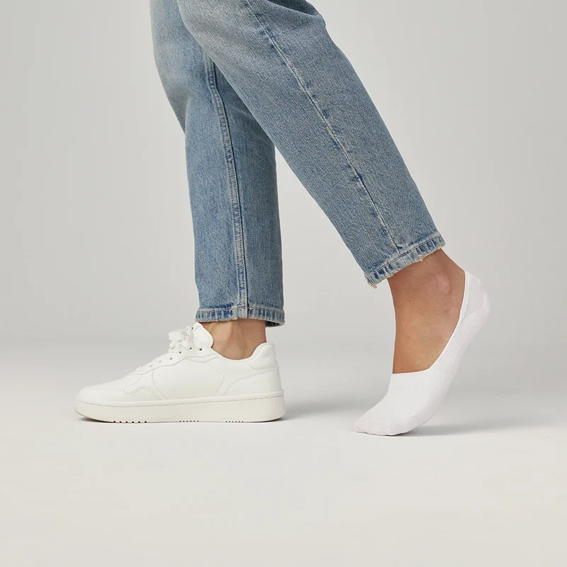 Mid Cut Füßlinge | Weiß