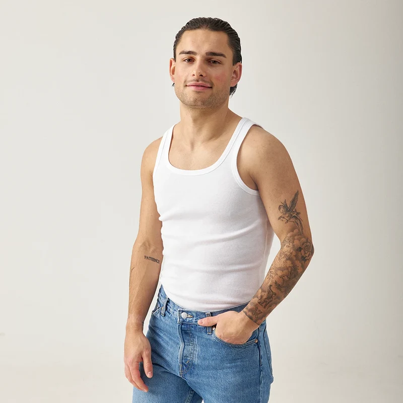 Unterhemd Tank Top Herren | Schwarz