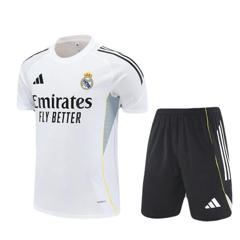 Kinder-Set Real Madrid Training 25/26 Trikot Weiß Und Shorts