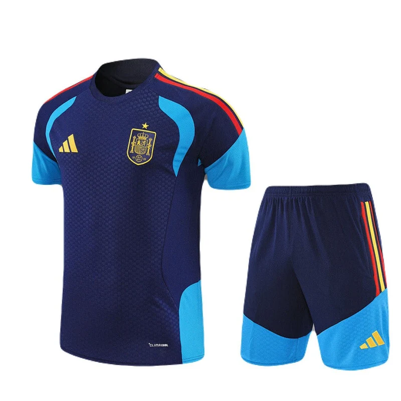 Kinder-Set Spanien Training 26/27 Trikot Und Shorts Blau
