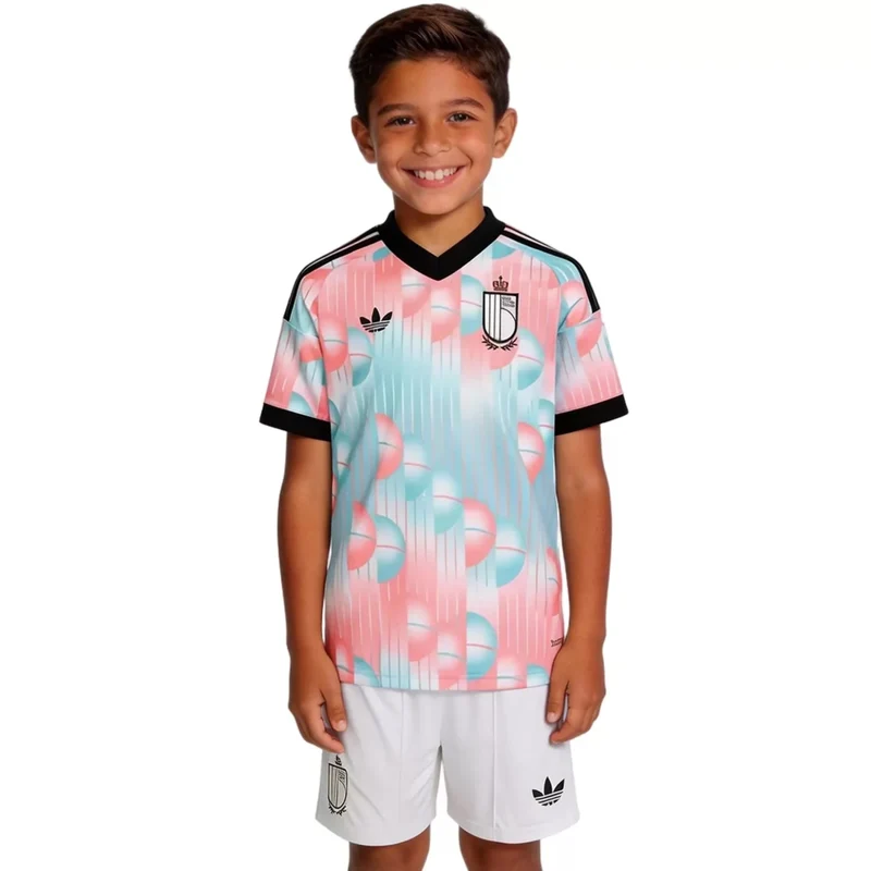 Kinder-Set Belgien Auswärtstrikot 26/27 Trikot und Shorts
