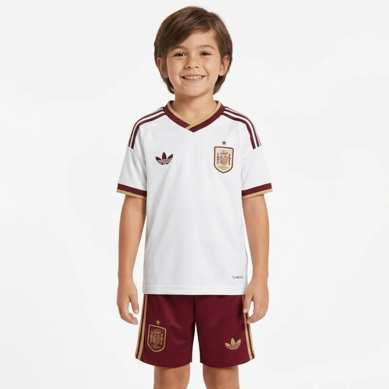 Kinder-Set Spanien Auswärtstrikot 26/27 Trikot und Shorts