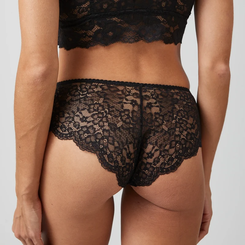 Hipster Panties aus Spitze | Dunkelrot