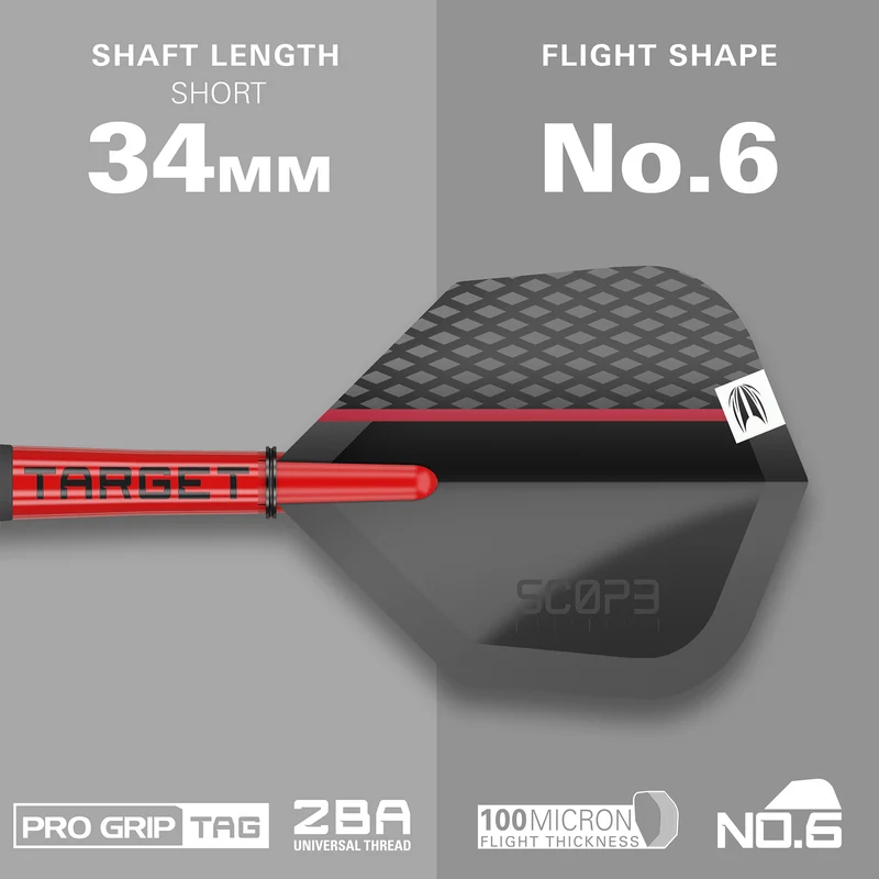 Scope 02 90% Tungsten - Swiss Point Steel Tip Darts