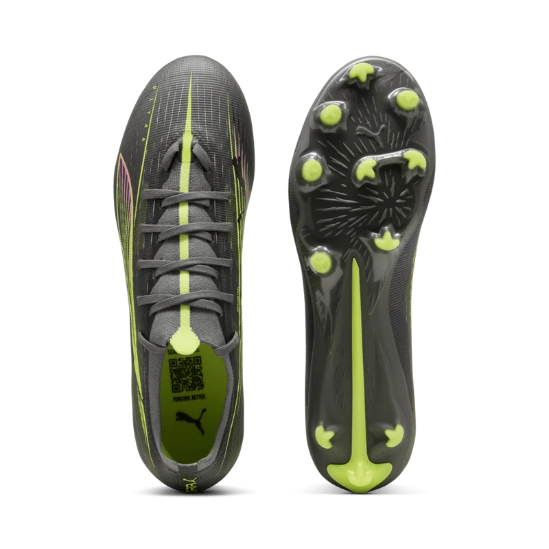 Puma ULTRA 5 MATCH FG/AG - grau/gelb