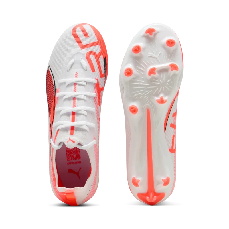 Puma ULTRA 5 PRO FG/AG Jr - weiß/rot