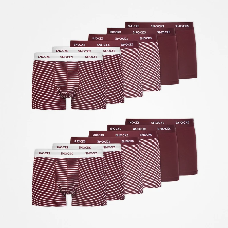 Boxershorts mit Streifen | Rote Streifen