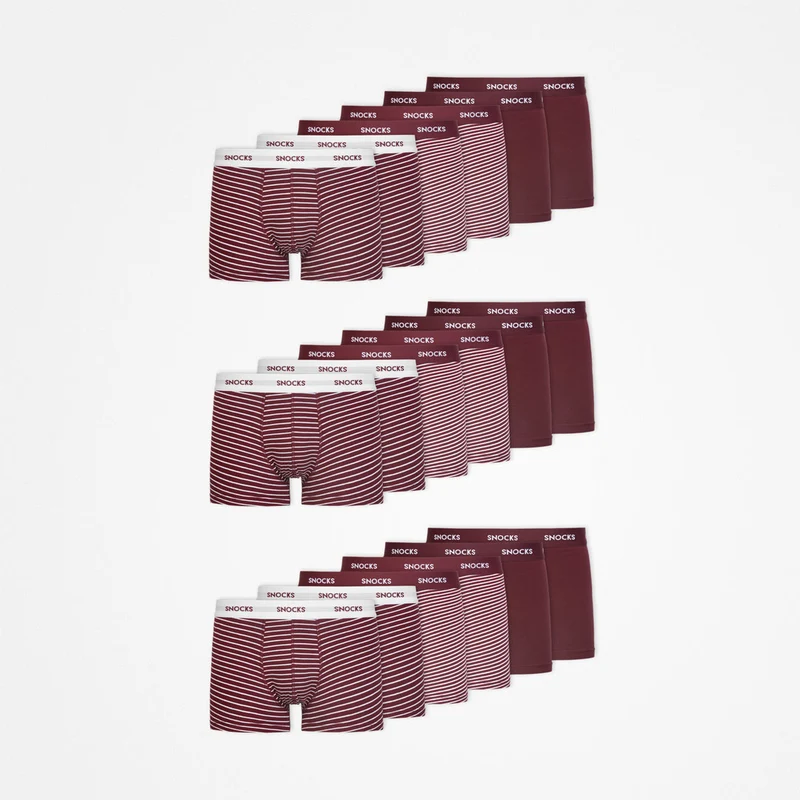 Boxershorts mit Streifen | Rote Streifen