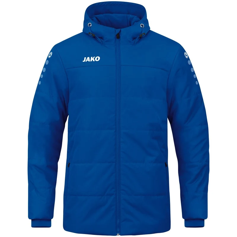JAKO Coachjacke Team mit Kapuze - royal