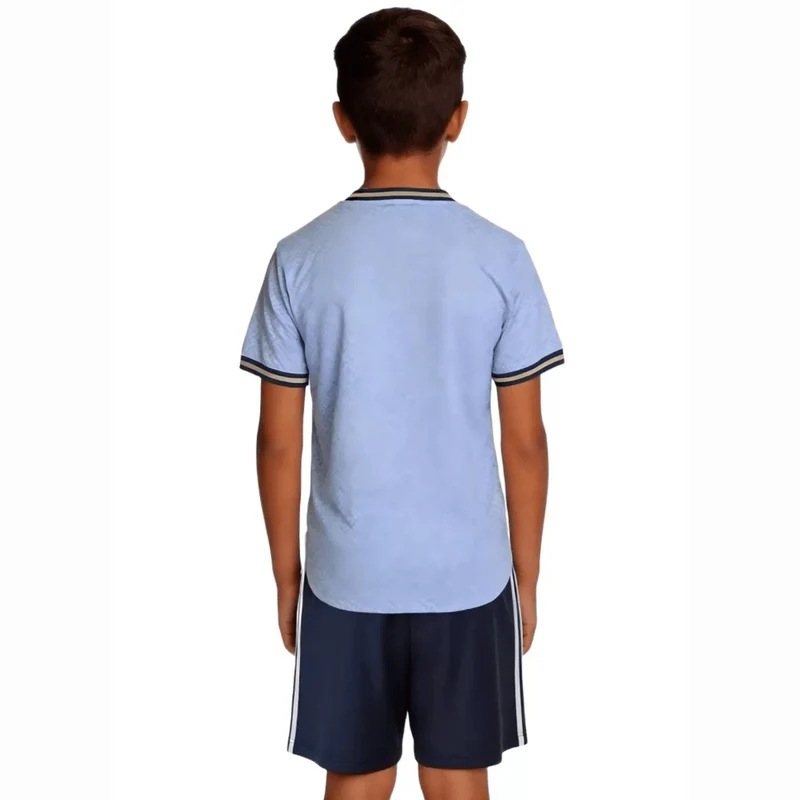 Italien Kinder-Set Auswärtstrikot 25/26 Weiß und Blau