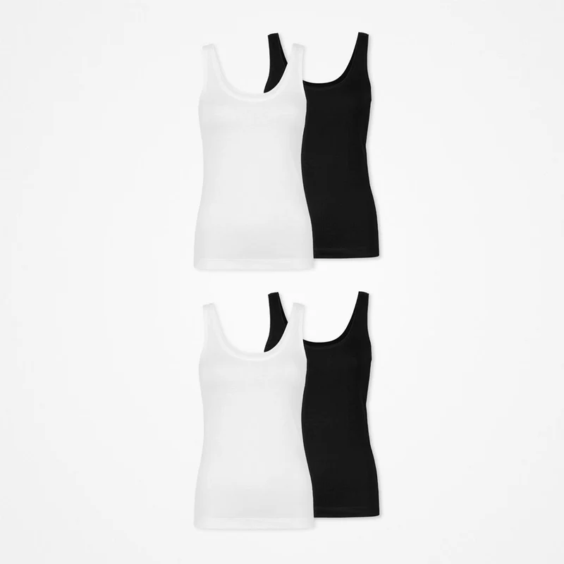 Damen Tank Tops | Schwarz-Weiß