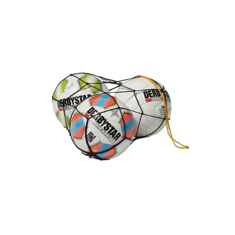 Derbystar FB-Polyester Ballnetz für 10 Bälle - schwarz